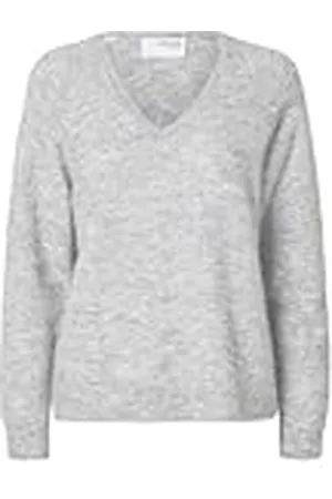 SELECTED SLFLULU New LS stickad V-hals B NOOS, , L