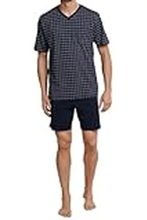 Schiesser Herren Schlafanzug kurz V-Auschnitt - Nightwear Set