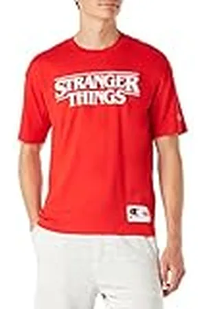 Champion Unisex_Vuxen X Stranger Things T-tröja, röd, S