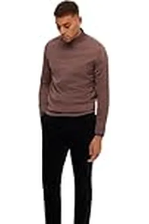 SELECTED SELETED HOMME Herr Slhtown Merino Coolmax Knit Mock B Noos tröja, , XXL