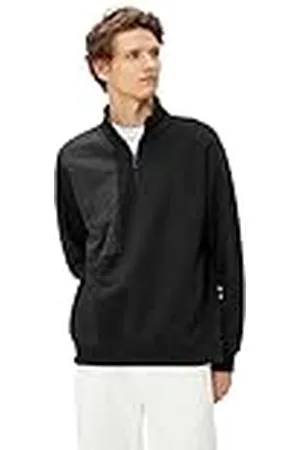 Koton Män halv dragkedja detalj hög hals sweatshirt, , XL