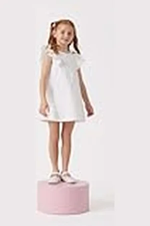 Petit Bateau Kortärmad klänning för flickor, , 10 år
