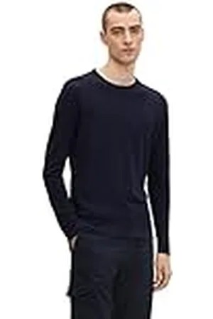 TOM TAILOR Herr stickad tröja linne 1029754, , XL