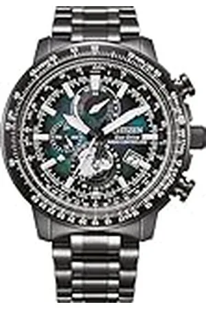 Citizen Herr multi urtavla Eco-Drive klocka med rostfritt stål rem BY3005-56E