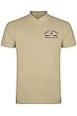 American College Pikétröjor sport andas tryckta kläder unisex barn pojkar och flickor casual modell ACPLW2 beige 8 år, , 8 �r