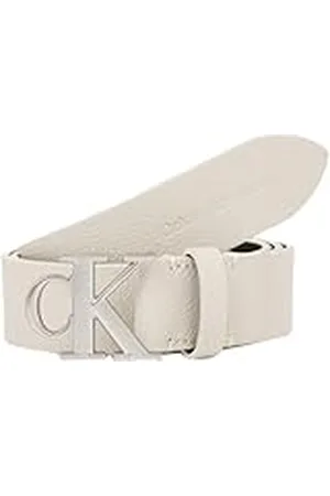 Calvin Klein Jeans dam rund monopack LTHR bälte 30 mm fixerat, äggskal, 135, , 135