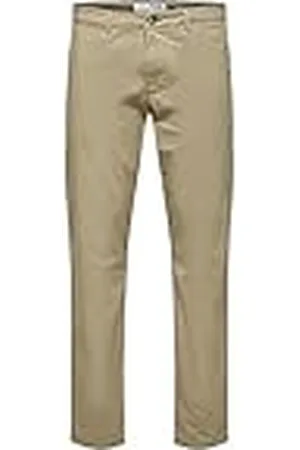 SELECTED SELETED HOMME SLHSLIM-New Miles 175 Flex Pants W N Chino, Grege, 38/32, , 38W x 32L