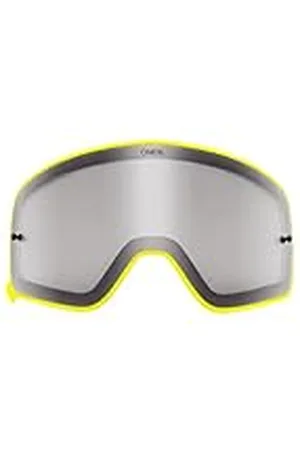 Oneal | Motocrossglasögon reservdelar | Motorcykel Enduro | Magnetisk polykarbonatlins, högkvalitativ och slagtålig lins med 100% UV-skydd | B 50 Goggle Yellow Spare Leans Grey | Yellow