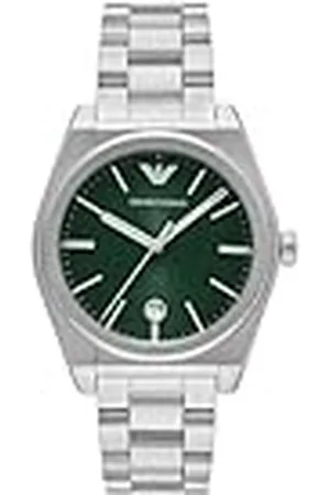 Emporio Armani Herrklocka, kvartsurverk och 42 mm boettstorlek med armband i rostfritt stål, läder eller silikon, ,41MM