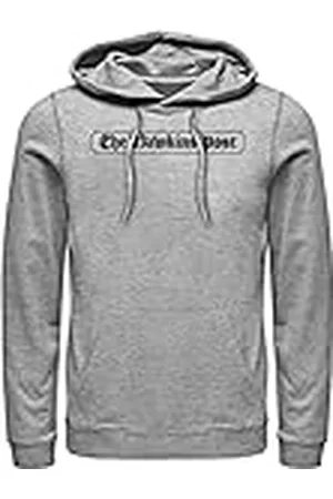 Stranger Things Unisex The Hawkins Post huvtröja tröja med huva, Heather Grey, S, , S