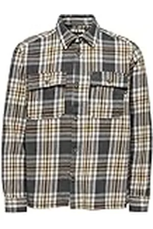 Only & Sons ONLY&SONS ONSSCOTT LS Check flanellövertröja, skjorta, grå pinstripe, M, , M