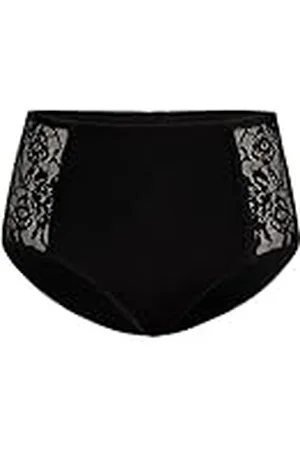 Teyli Damtrosor bomull för att dölja brister – bikinis och midjetrosor för kvinnor – trosor bomull damer – trosor bomull kvinnor dekorerade med spets, , XL plus size