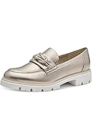 Marco Tozzi Dam, Feel ME fotsäng, mjukt foder, vegansk, 2–24704–42 tofflor, platinum, 38 EU, , 38 EU