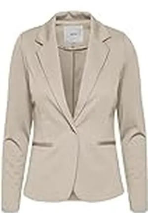 Ichi IHKATE BL dam blazer kort blazer, jacka med en knapp-kavaj med stretch och, , L