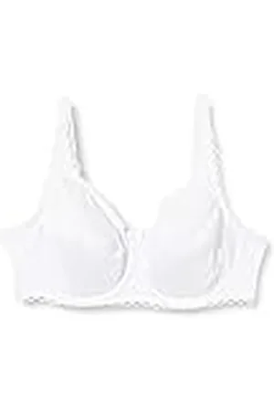 Playtex Med bygel hjärta korsade bomull ekologisk bh, vit, 110E dam, , 95E