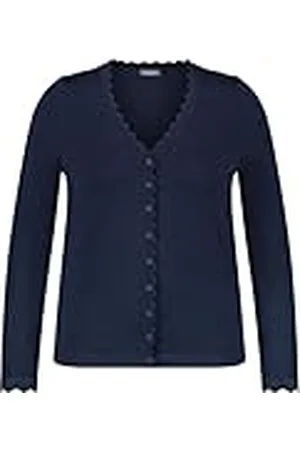Samoon Jacka stickad, , 46 plus size extra tall