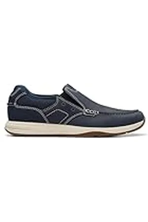 Clarks Mäns Sailview Step Loafer Flat, Navy Nubuck, 8 UK, , 42 EU