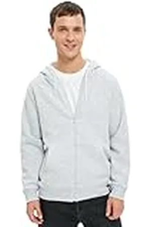 Koton Herr basic dragkedja ficka detalj huvtröja sweatshirt, , XXL