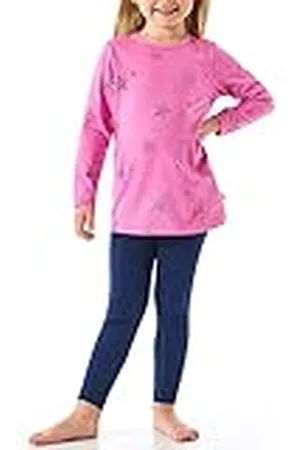 Schiesser Mädchen Schlafanzug Nachthemd mit Leggings lang - 100% Organic Bio Baumwolle - Größe 92 bis 140