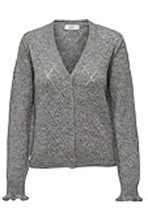 JACQUELINE DE YONG Jdyletty L/S V-hals Struc Cardi KNT Noos, , S