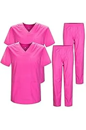 MISEMIYA Förpackning * 2 st - Uniformer unisex skrubb set - medicinsk uniform med skrubbtopp och byxor - Ref.2-8178, , L