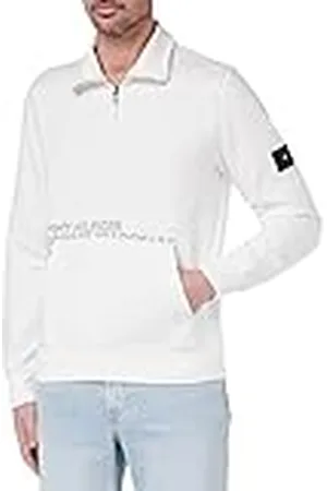 Tommy Hilfiger Herr 1/2 dragkedja, Vit (vit), L