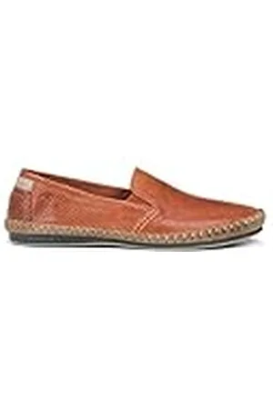 Fluchos Mäns mockasin - Bahamas modell - Läder Moccasin av högsta kvalitet - Elastisk stängning - Gummisula - Olika färger och storlekar, , 44 EU