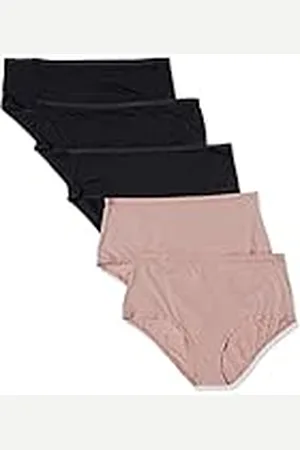 Amazon Kvinnors Mid Rise underkläder (finns i plusstorlek), paket med 6, , 3X