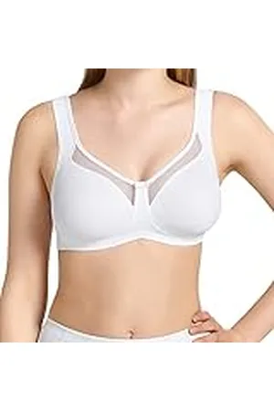 Anita – Clara – dam – komfort bh – utan bygel – underkläder, Vit, 110B