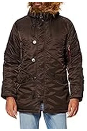 Alpha Industries Vinterjacka för män med fuskpäls, , XXL