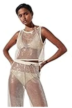 Karl Lagerfeld Karl DNA Sequin mesh top, , XL