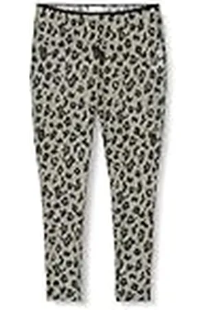 Kaffe Kvinnors leggings nät djurtryck smal passform vinkel längd högvadderad, , XXL