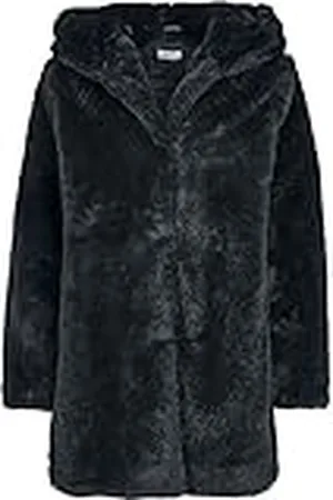 Urban classics Dam Parkas teddyjacka, plyschkappa av teddy-fleece – dam med huva, teddy kappa, , 4XL