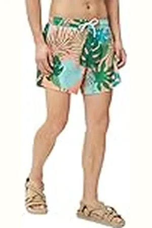 Koton Sea Shorts Tropical Printed Drawstring Pocket detaljerad, baddräkt för män, , , S