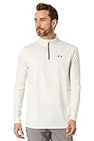 Oakley Gravity Range sweatshirt för män med fjärdedels dragkedja tröja, Arctic White Hthr, XXL