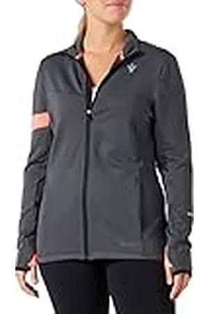 macron Dam Run Fcc Aura 3D stretch hel dragkedja tröja dam Mgry/Ncor sweatshirt, , XL, , XL