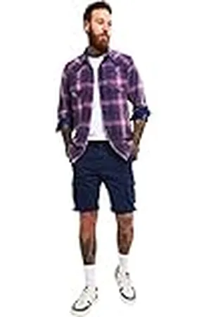 Joe Browns Herr flera fickor knälängd bälte avslappnade cargoshorts, blå, 30 midja, , 30W