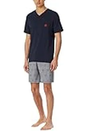 Schiesser Herr pyjamas kort V-ringning-95/5 nattkläder pyjamasset, , 50, , 50