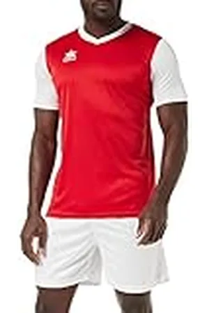Luanvi Herr sportig modell Creta, färg röd och vit, tillverkad av interlock-tyg, storlek 4XS T-shirt, , 4XS