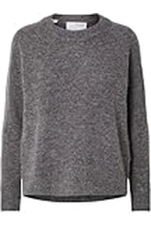 SELECTED Dam Slflulu Ls Knit O-Neck B Noos tröja, , M