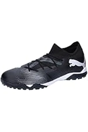 PUMA Future 7 Match Tt fotbollssko för män, svart Vit, 42.5 EU