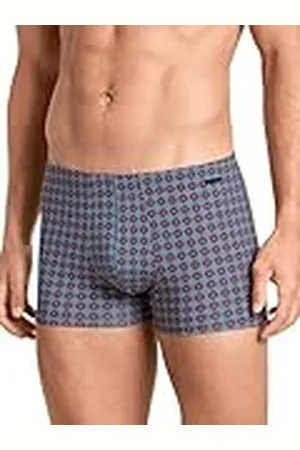 Calida Herr grafiska bomullsboxershorts, Redwood, standard