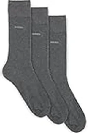 HUGO BOSS Mäns 3P RS Uni CC Regular_Socks, Medium Grey31, 47–50
