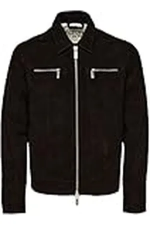 SELECTED Herr SLHARCHIVE Blouson Suede JKT W NOOS mockajacka, , M