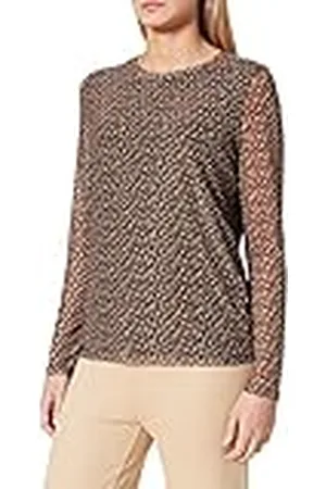 Gerry Weber Damblus med zebramönster manschett blus, långärmad mönstrad, djurtryck, , 48 SE