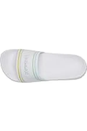 Hummel Unisex Pool Slide Retro Sandal, Vit/Flerfärgad, 10 UK