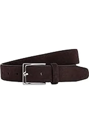 Hackett Mäns mocka fjäder kant bälte, Brun , 38