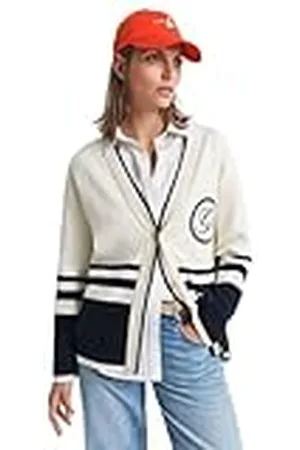 GANT Varsity V-NECK CARDIGAN, , M