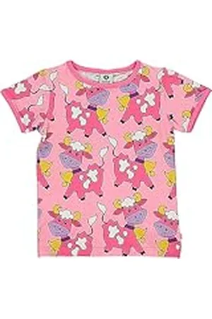 Småfolk Flickor med cows T-shirt, , 9-10 år