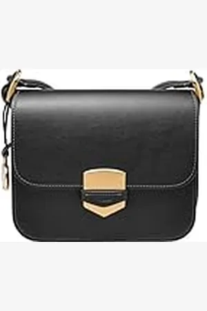 Fossil Damväska Lennox, slät koskinn klaff crossbody, brun, l: 20,3 cm, b: 5,7 cm, h: 17,1 cm, ZB1924200